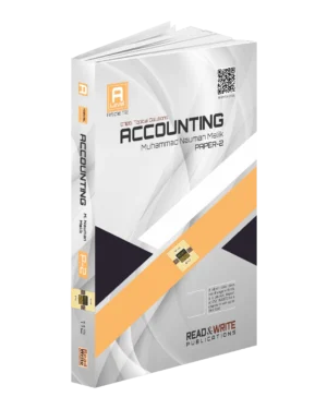 112 Accounting AS Level Paper 2 Topical Worked Solutions